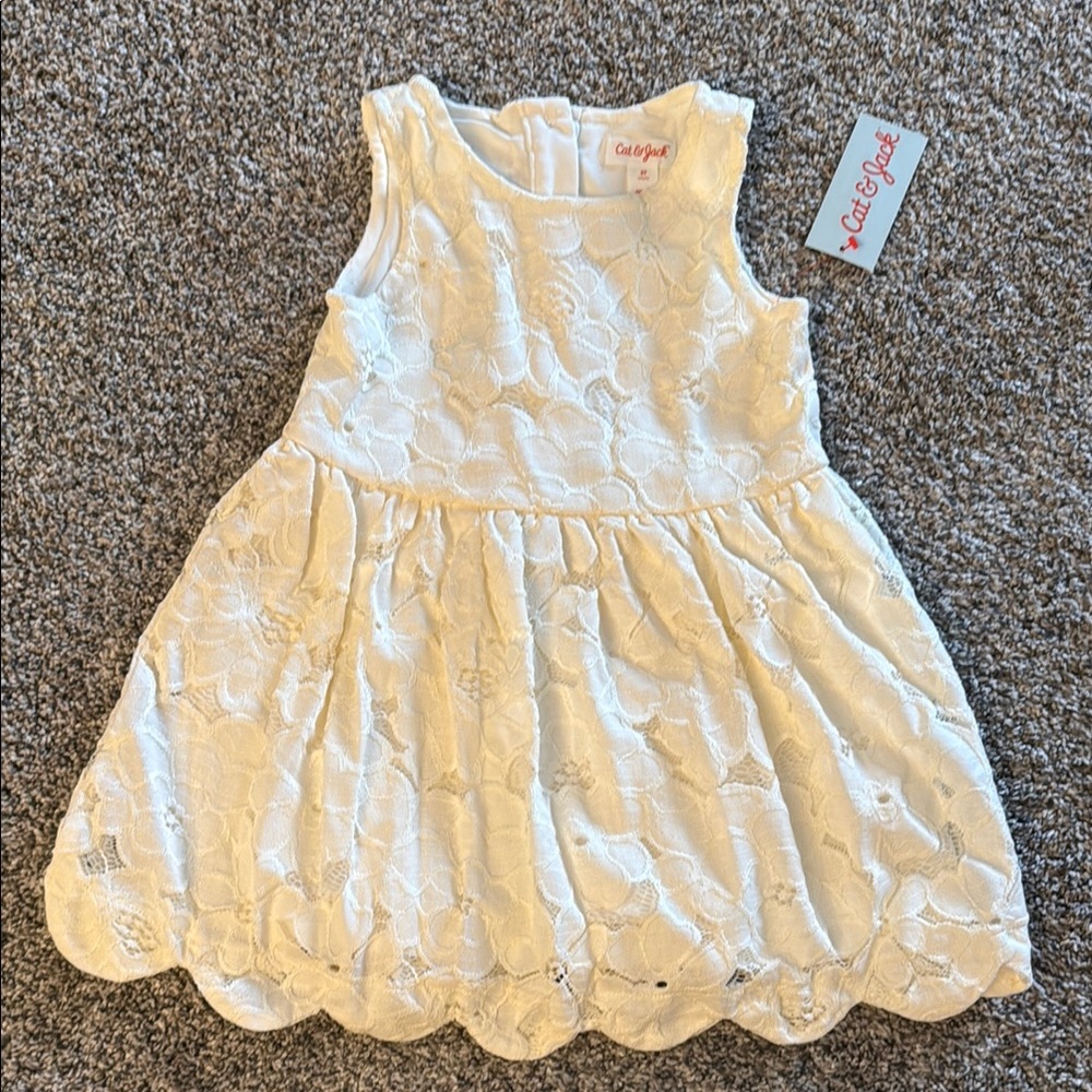 Cat & Jack White Lace Dress